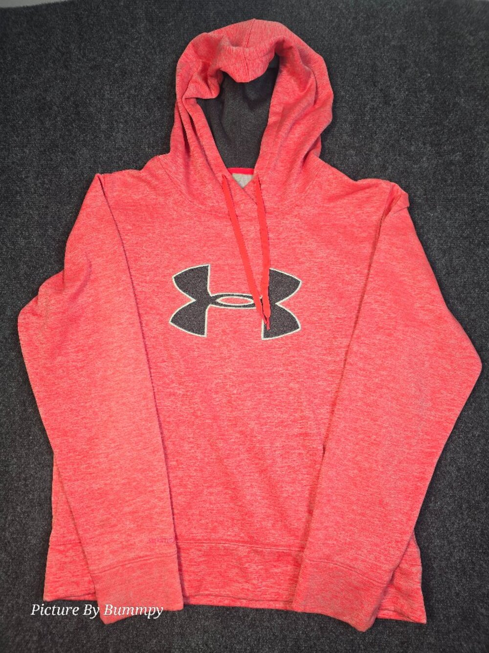 Under Armour ColdGear Pullover Hoodie Coral Heather Pink M